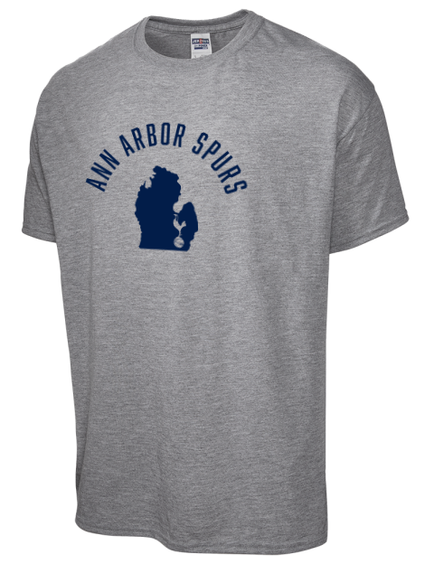 Arched Club Logo Ann Arbor Spurs Custom Dri-Power Unisex T-Shirt | Swagsta