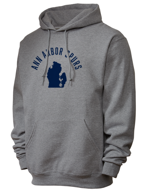 Arched Club Logo Ann Arbor Spurs Custom Unisex Hooded Sweatshirt | Swagsta