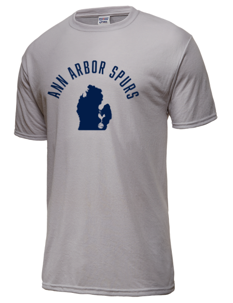 Arched Club Logo Ann Arbor Spurs Custom Dri-Power Unisex T-Shirt | Swagsta