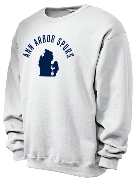 Arched Club Logo Ann Arbor Spurs Custom Unisex Crewneck Sweatshirt | Swagsta
