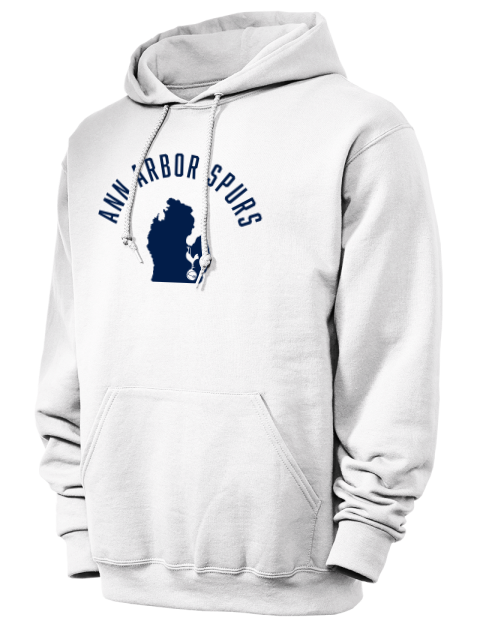 Arched Club Logo Ann Arbor Spurs Custom Unisex Hooded Sweatshirt | Swagsta