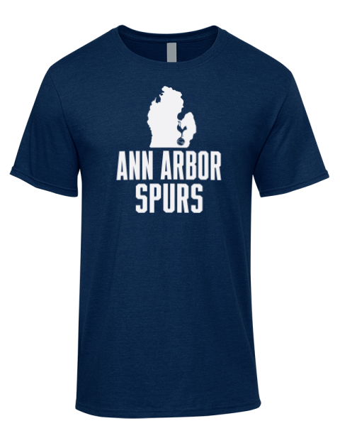 Club Logo Ann Arbor Spurs Custom Premium Ring-Spun Cotton Unisex T-Shirt | Swagsta