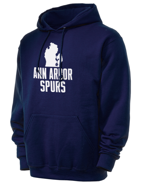 Club Logo Ann Arbor Spurs Custom Unisex Hooded Sweatshirt | Swagsta