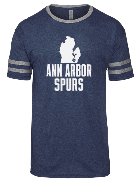 Club Logo Ann Arbor Spurs Custom Men's Tri-Blend T-Shirt | Swagsta