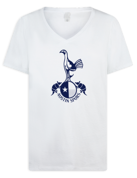Local Club Light Austin Spurs Custom Premium Ladies V-Neck T-Shirt | Swagsta