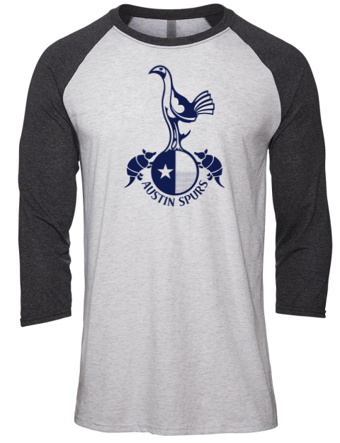 Local Club Light Austin Spurs Custom Unisex Premium Three-Quarter Raglan T-Shirt | Swagsta