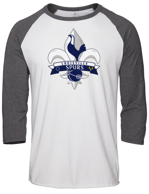 Local Club Louisville Spurs Custom Unisex Premium Three-Quarter Raglan T-Shirt | Swagsta