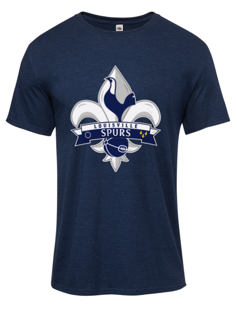 Local Club Dark Louisville Spurs Custom Iconic Men's T-Shirt | Swagsta