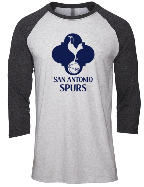 Local Club San Antonio Spurs Custom Unisex Premium Three-Quarter Raglan T-Shirt | Swagsta