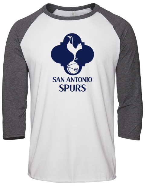 Local Club San Antonio Spurs Custom Unisex Premium Three-Quarter Raglan T-Shirt | Swagsta
