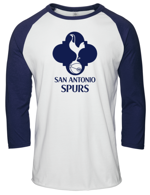 Local Club San Antonio Spurs Custom Unisex Premium Three-Quarter Raglan T-Shirt | Swagsta
