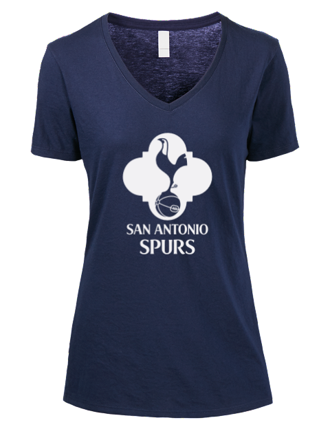 Club San Antonio Spurs Custom Premium Ladies V-Neck T-Shirt | Swagsta
