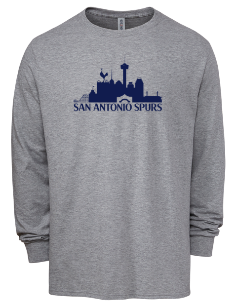 Bridge San Antonio Spurs Custom Men's Premium Blend Long Sleeve-T-Shirt | Swagsta
