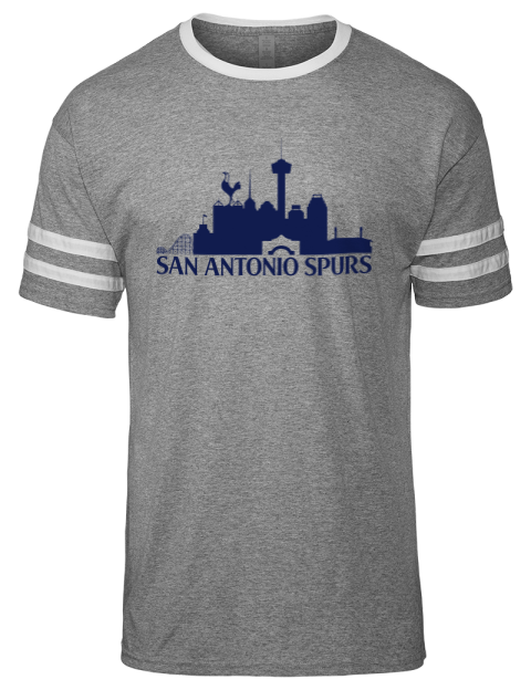 Bridge San Antonio Spurs Custom Men's Tri-Blend T-Shirt | Swagsta