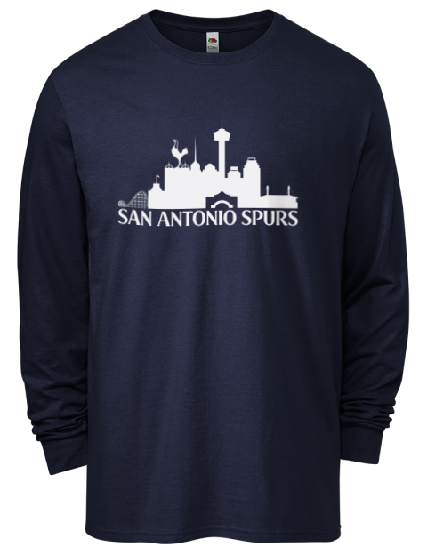 Bridge Lite San Antonio Spurs Custom Men's Long-Sleeve T-Shirt | Swagsta