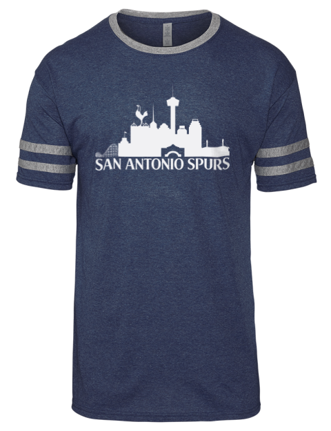 Bridge Lite San Antonio Spurs Custom Men's Tri-Blend T-Shirt | Swagsta