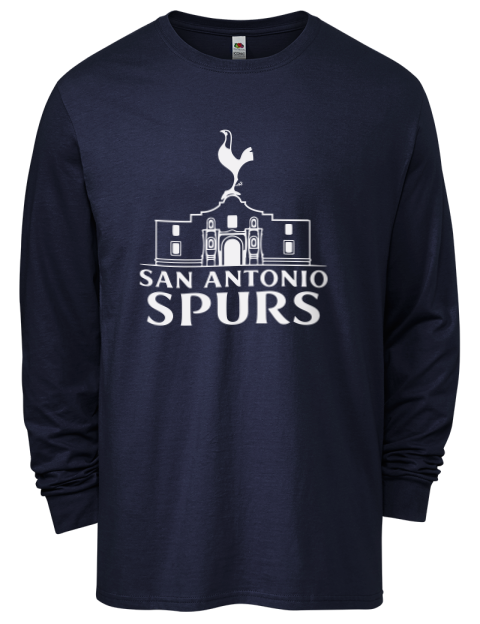 Alamo Lite San Antonio Spurs Custom Men's Long-Sleeve T-Shirt | Swagsta