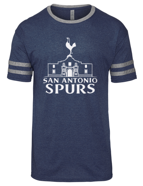 Alamo Lite San Antonio Spurs Custom Men's Tri-Blend T-Shirt | Swagsta