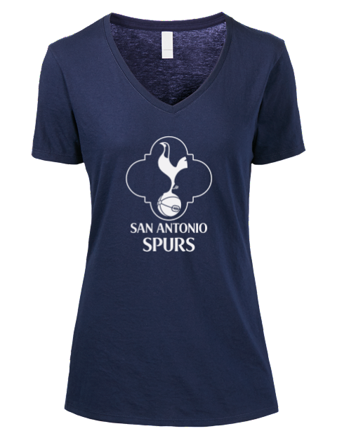 Local Lite San Antonio Spurs Custom Premium Ladies V-Neck T-Shirt | Swagsta