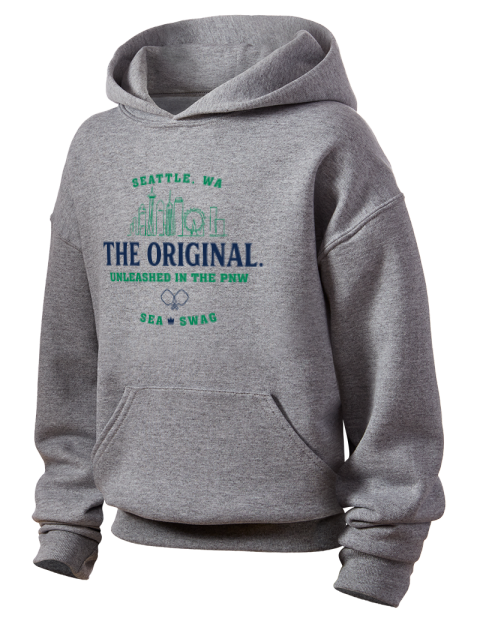 Unleashed PNW Pickleball Youth Hooded Sweatshirt | Swagsta