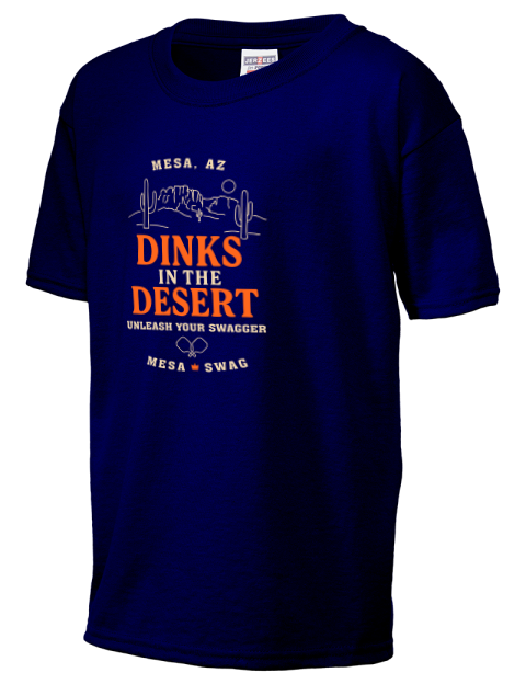 Dinks In The Desert Pickleball Youth T-Shirt | Swagsta