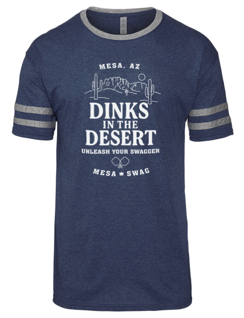 Mesa AZ Dinks Pickleball Men's Tri-Blend T-Shirt | Swagsta