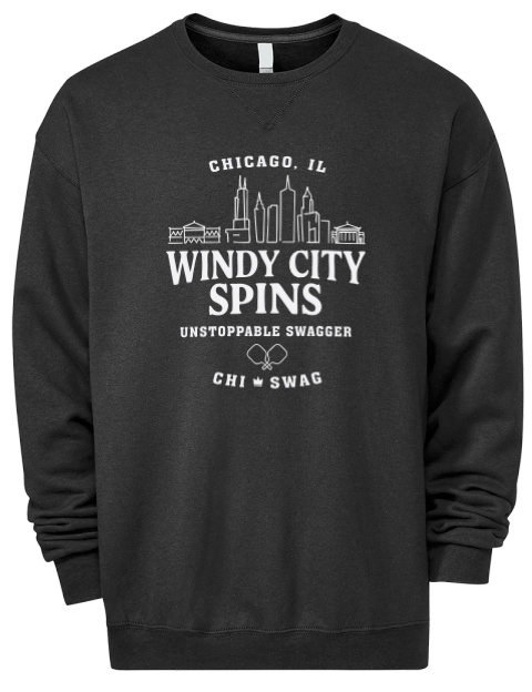Chicago City Spins Pickleball Premium Unisex Crewneck Sweatshirt | Swagsta