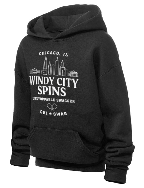 Chicago City Spins Pickleball Youth Hooded Sweatshirt | Swagsta