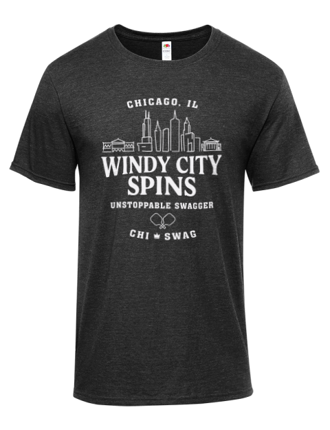 Chicago City Spins Pickleball Iconic Men's T-Shirt | Swagsta