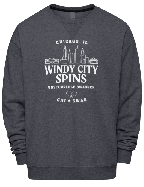 Chicago City Spins Pickleball Premium Unisex Crewneck Sweatshirt | Swagsta