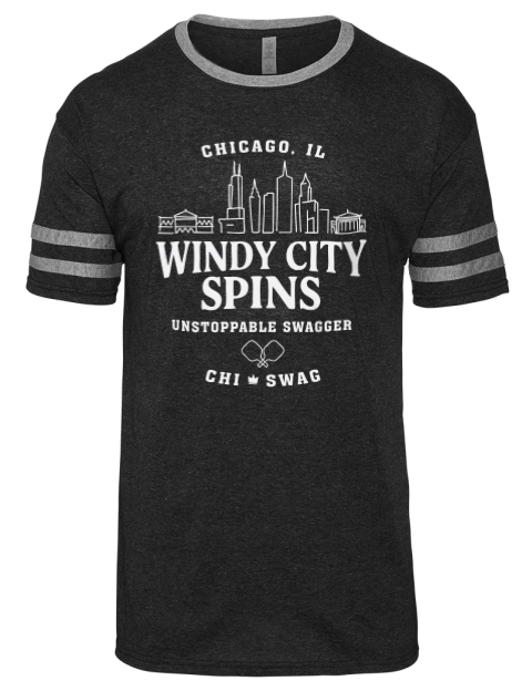 Chicago City Spins Pickleball Men's Tri-Blend T-Shirt | Swagsta