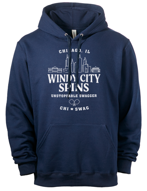 Chicago City Spins Pickleball Eco Premium Unisex Hooded Sweatshirt | Swagsta