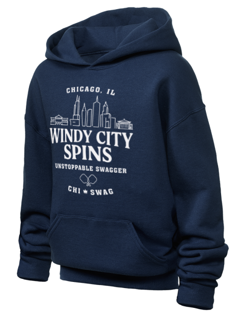 Chicago City Spins Pickleball Youth Hooded Sweatshirt | Swagsta