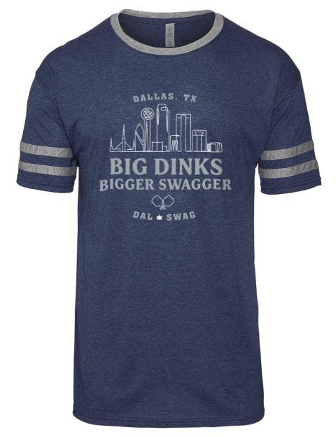 Big Dallas Dinks Pickleball Men's Tri-Blend T-Shirt | Swagsta