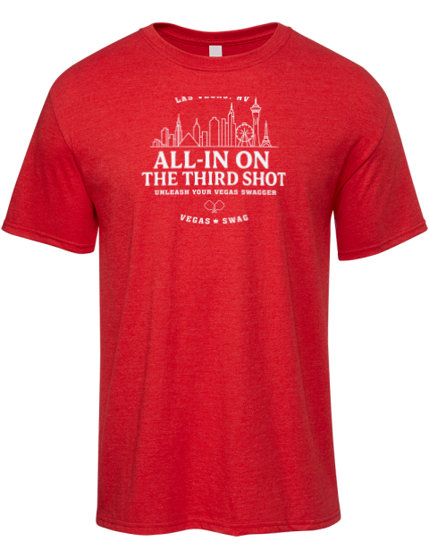 Las Vegas Third Shot Pickleball Premium Ring-Spun Cotton Unisex T-Shirt | Swagsta