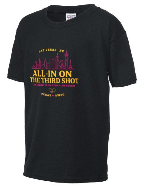 Vegas All In Pickleball Youth T-Shirt | Swagsta
