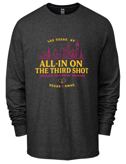 Vegas All In Pickleball Men's Long-Sleeve T-Shirt | Swagsta