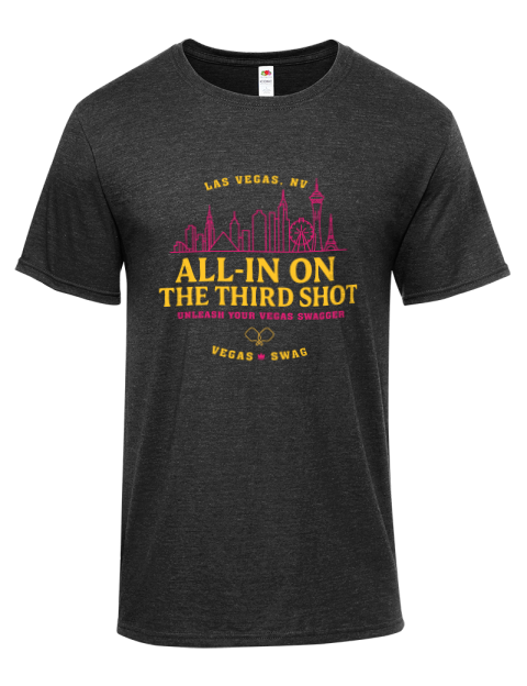 Vegas All In Pickleball Iconic Men's T-Shirt | Swagsta