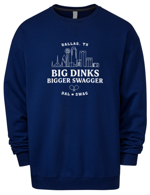 Dallas Swagger Pickleball Premium Unisex Crewneck Sweatshirt | Swagsta