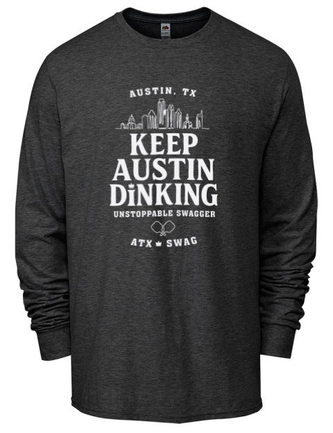 Austin Dink Pickleball Men's Long-Sleeve T-Shirt | Swagsta