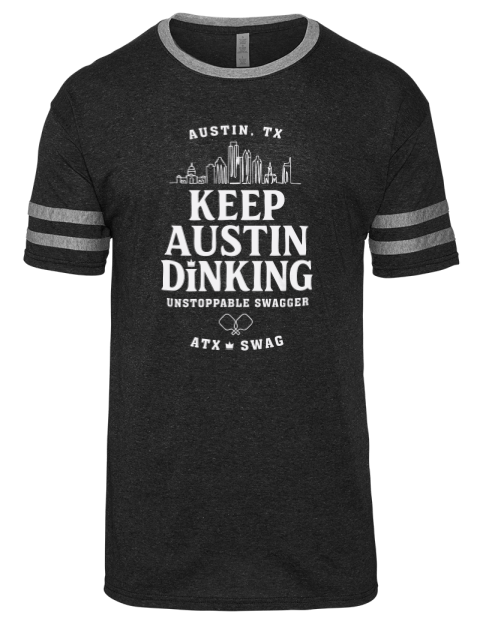 Austin Dink Pickleball Men's Tri-Blend T-Shirt | Swagsta