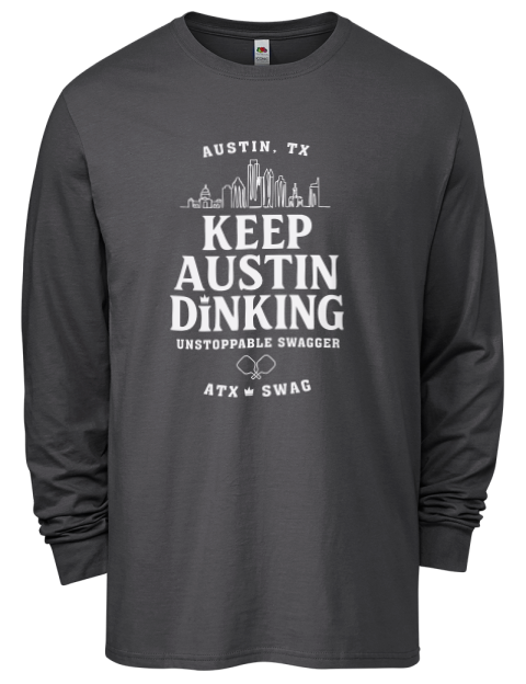 Austin Dink Pickleball Men's Long-Sleeve T-Shirt | Swagsta