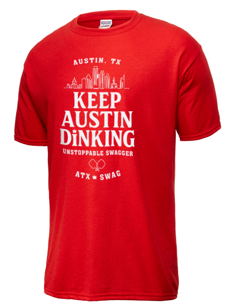 Austin Dink Pickleball Dri-Power Unisex T-Shirt | Swagsta