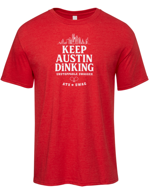 Austin Dink Pickleball Premium Ring-Spun Cotton Unisex T-Shirt | Swagsta