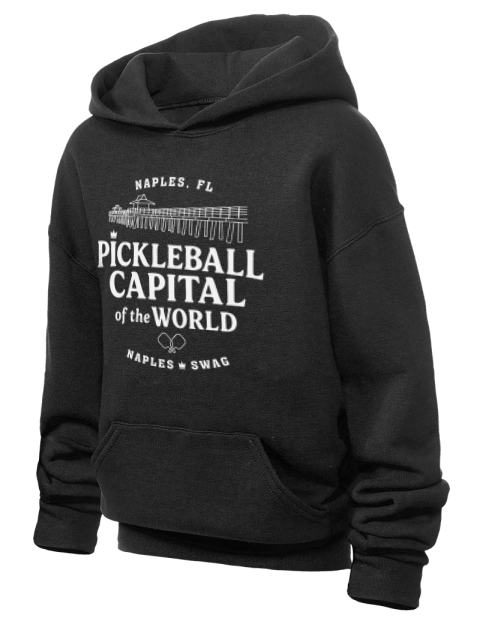 Naples FL Pickleball Youth Hooded Sweatshirt | Swagsta