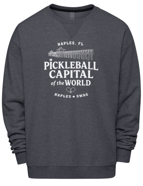Naples FL Pickleball Premium Unisex Crewneck Sweatshirt | Swagsta