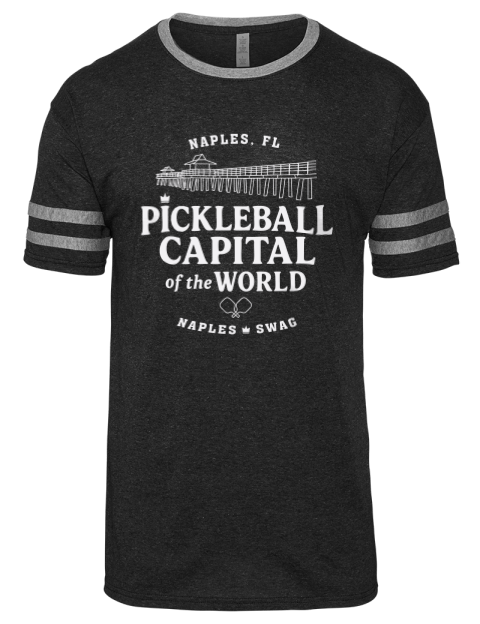 Naples FL Pickleball Men's Tri-Blend T-Shirt | Swagsta