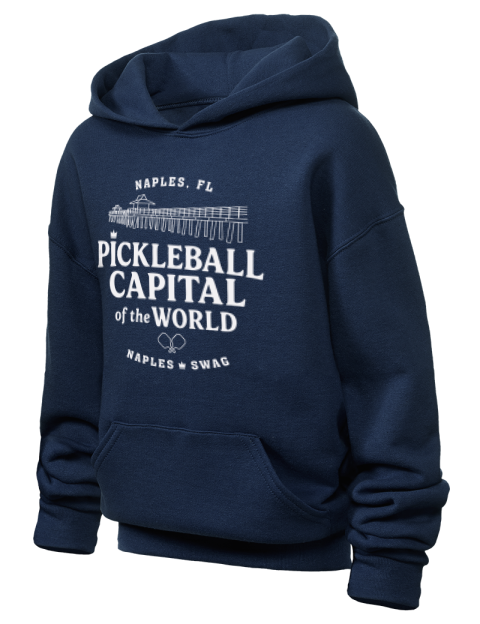 Naples FL Pickleball Youth Hooded Sweatshirt | Swagsta