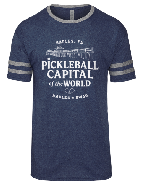 Naples FL Pickleball Men's Tri-Blend T-Shirt | Swagsta