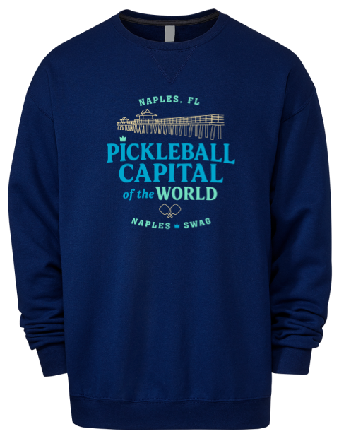 Naples Capital Pickleball Premium Unisex Crewneck Sweatshirt | Swagsta